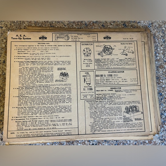 Dealership Mechanics Service Cards. PACKARD Various Years/Models 1935-1942 - Picture 4 of 15